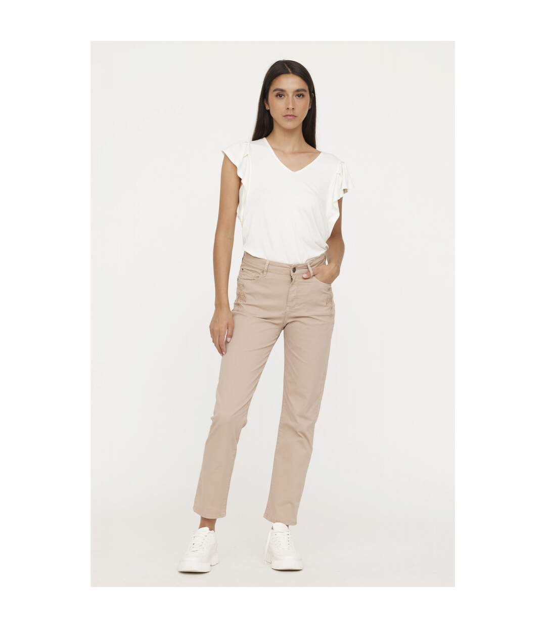 Pantalon coton straight LC161