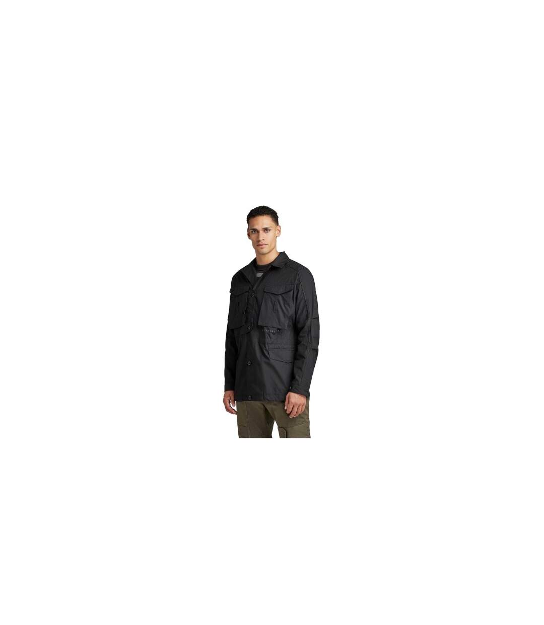 Mens Woven Field Jacket Dark Black G-Star-1