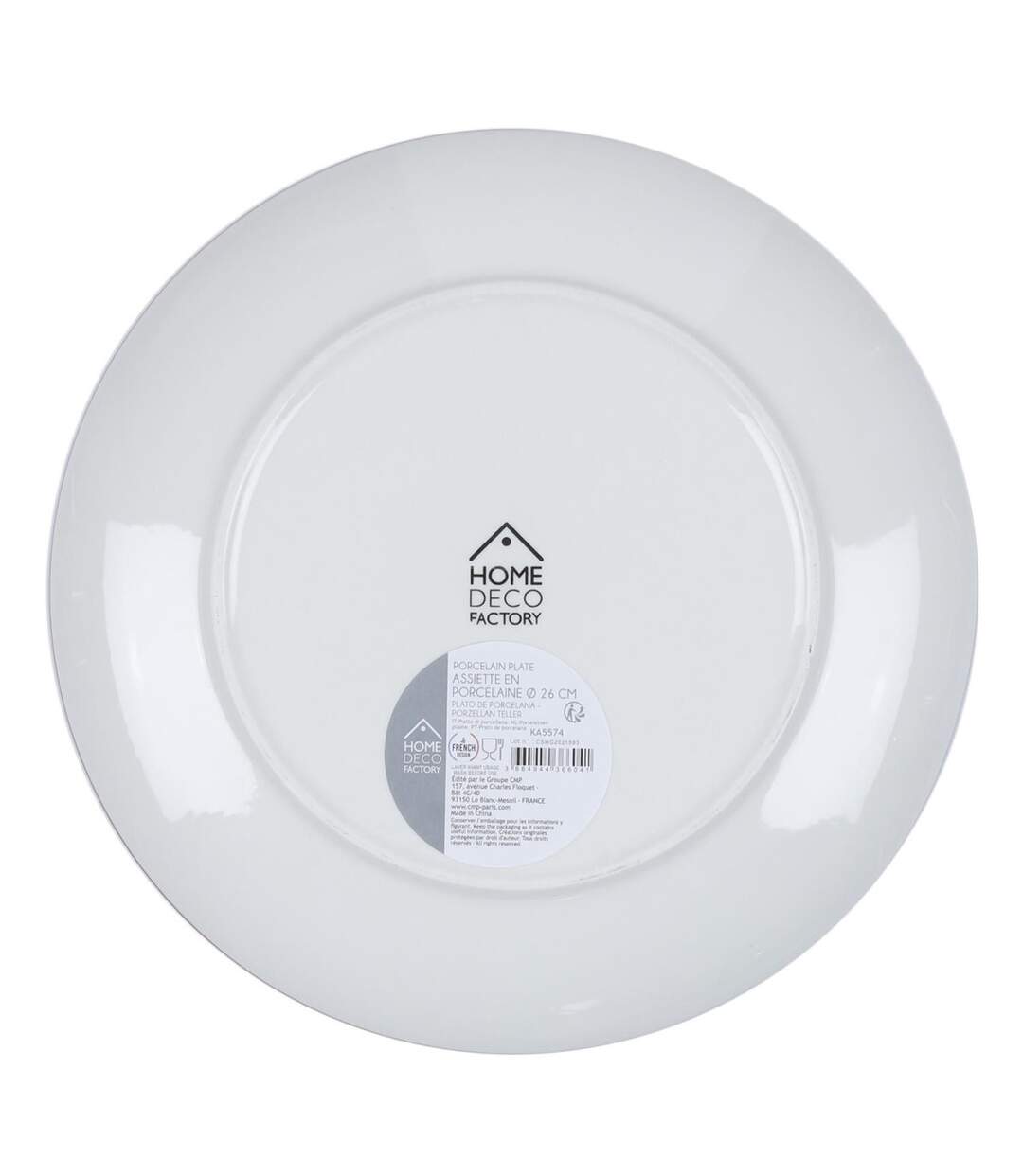 Lot de 6 Assiettes Plates Mandala 26cm Orange-3