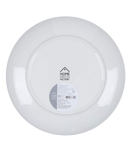 Lot de 6 Assiettes Plates Mandala 26cm Orange
