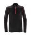 Mens Pulse Fleece Pullover Black Red Stormtech-1