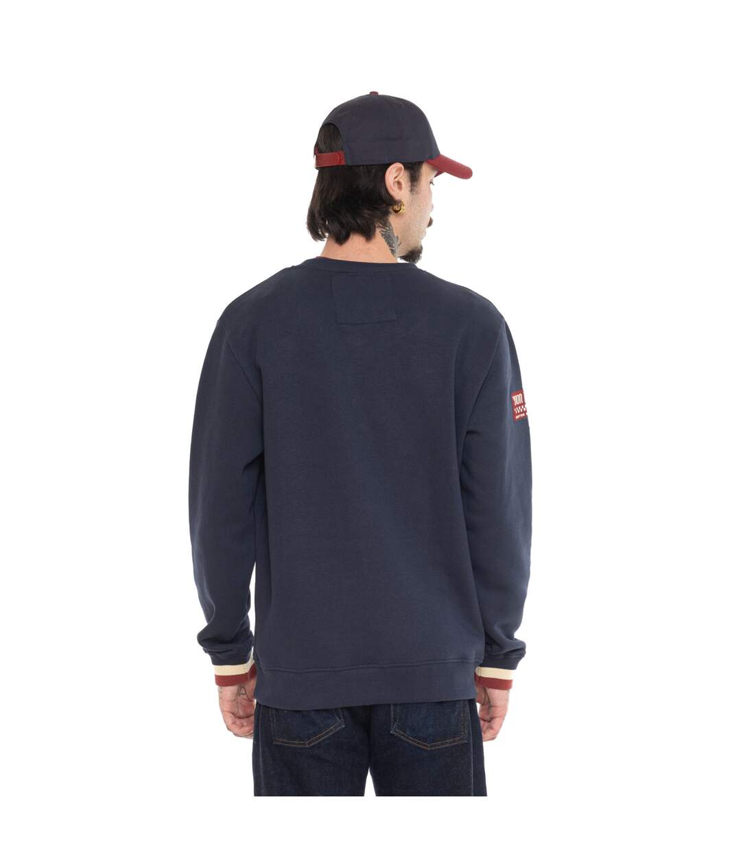 Sweat col rond en molleton avec écusson Lewis Vondutch-3