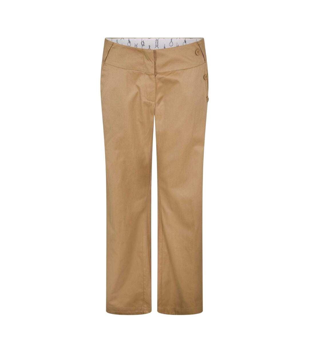 Womens/ladies Tailored Trousers Beige Puma-1