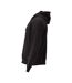 Unisex Adult Plain Full Zip Hoodie Black Mascot-3