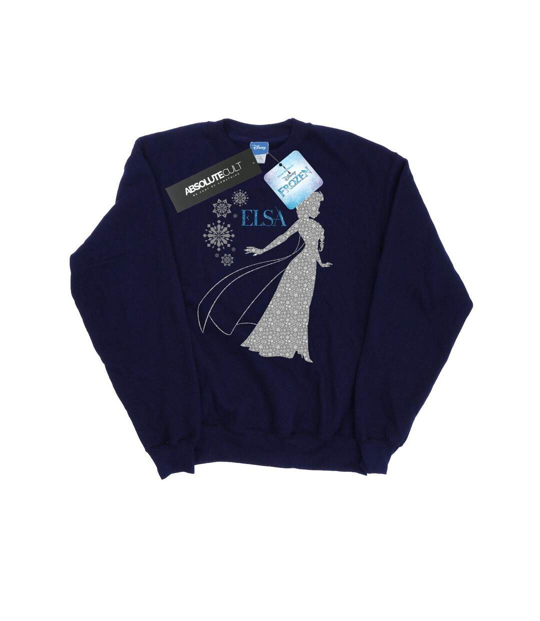 Disney Pantalon de survêtement Frozen Elsa Christmas Silhouette Femmes/Dames (Bleu marine) - UTBI6138-1