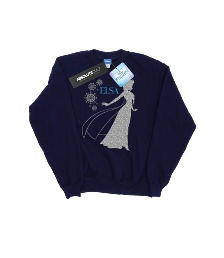 Disney Pantalon de survêtement Frozen Elsa Christmas Silhouette Femmes/Dames (Bleu marine) - UTBI6138