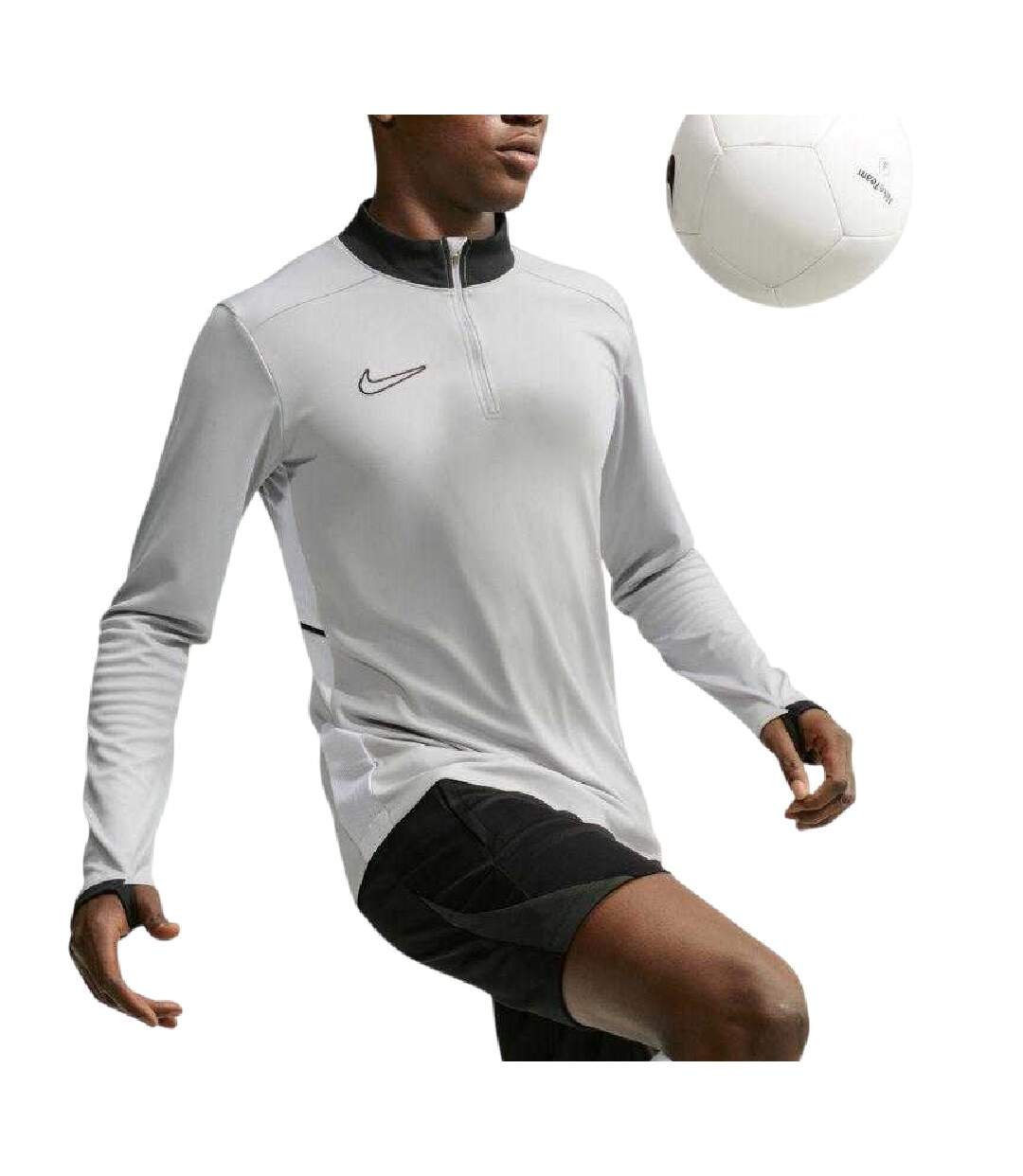 Mens Dri-fit Academy 25 Training Sweatshirt Grey Nike-4