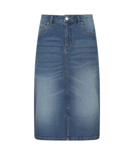 Womens/ladies ash denim a-line skirt denim blue Mountain Warehouse
