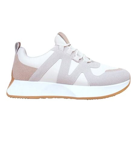 Baskets Course À Pied Femme Beige Where´s That From