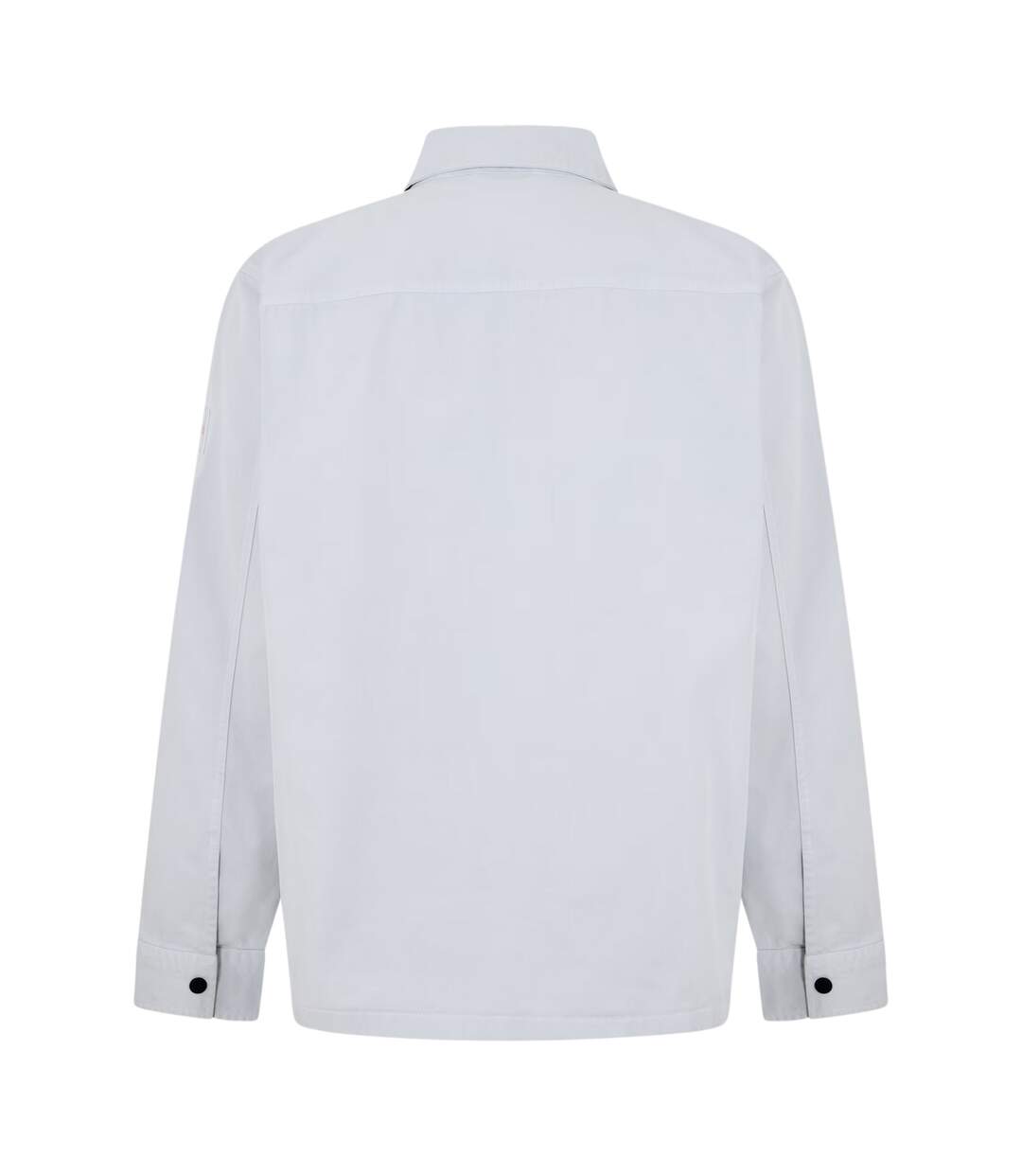 Mens Patterned Chest Pocket Overshirt Grey Boss-3