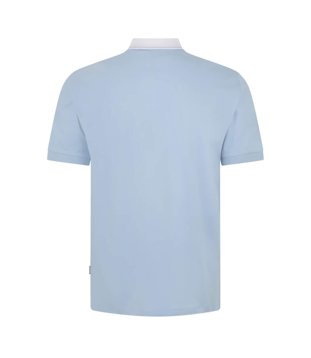 Mens Melange Regular Polo Shirt Pastel Blue Boss-2