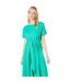 Robe mi-longue femme vert Principles