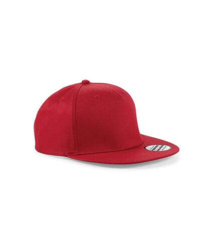 Casquette ajustable rapper rouge classique Beechfield