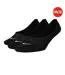 Pack Of 3  Womens/ladies Invisible Socks  Black White Nike-1