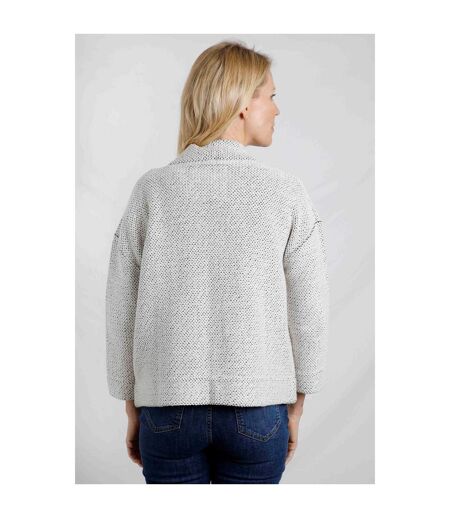 Womens/ladies santosh macaroni cropped cardigan ecru Weird Fish