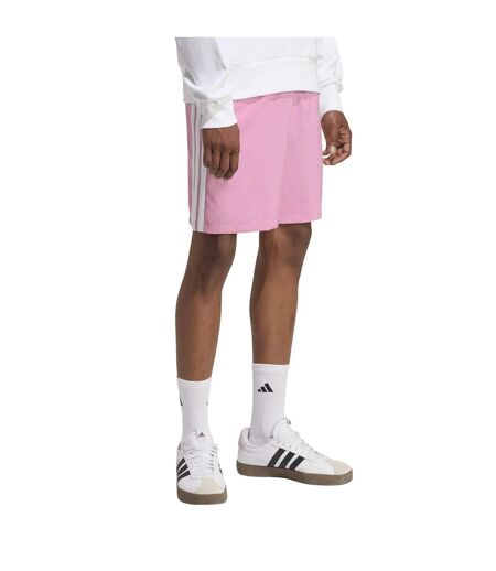 Short Motif/style 3 Rayures Homme Rose Adidas