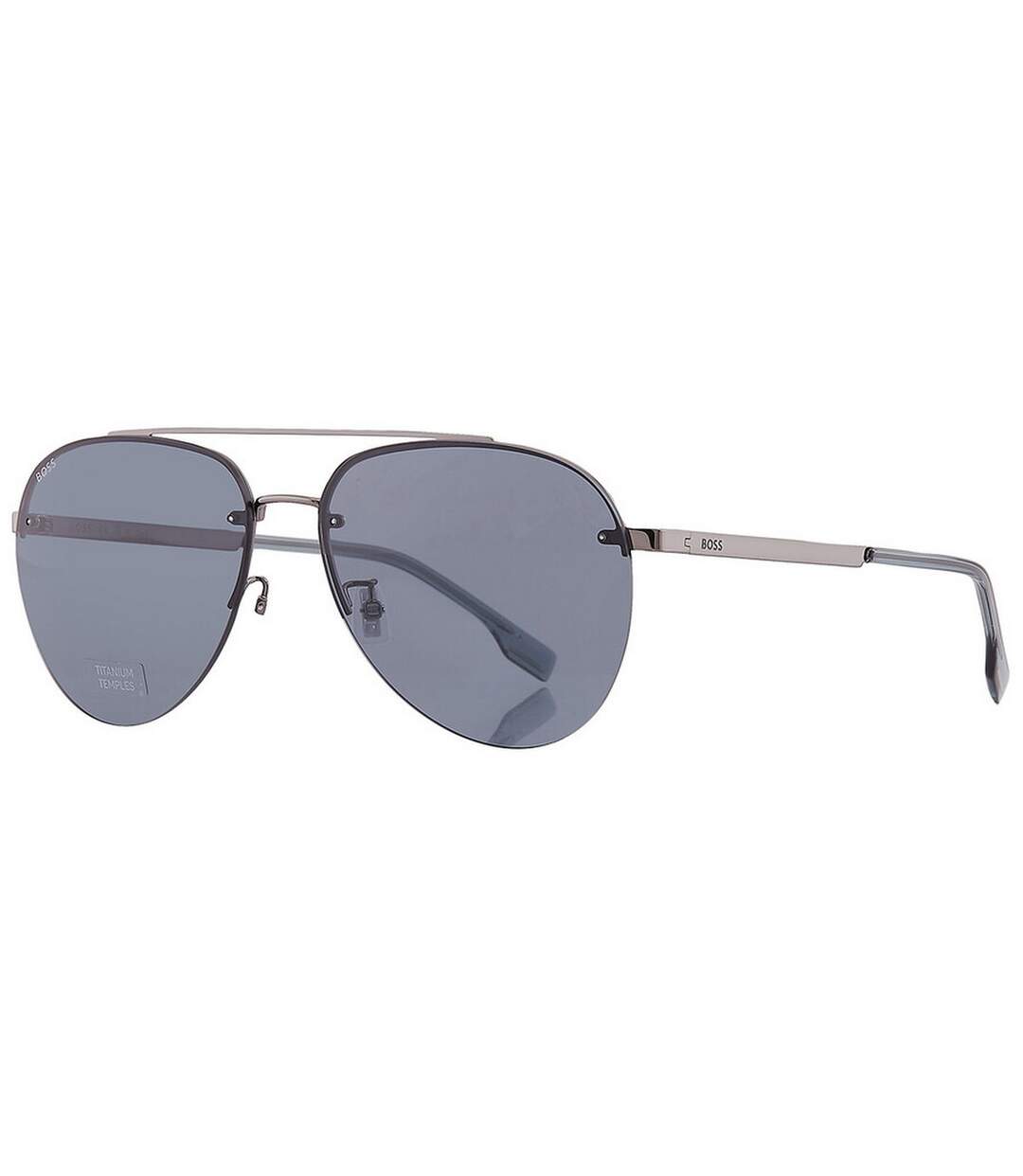Lunettes De Soleil 1537/f/sk 06lb Ir Homme Taille Unique Ruthénium Foncé Gris Hugo Boss-2