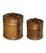Lot de 2 Boîtes Déco Rodani 26cm Naturel-1