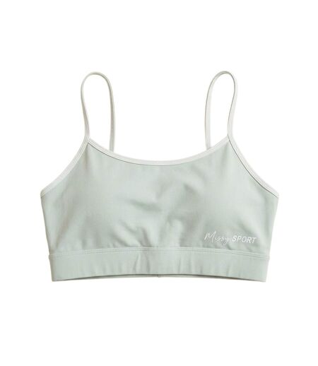 Brassière De Sport Motif/style Blocs De Couleurs Femme Vert Missy Empire