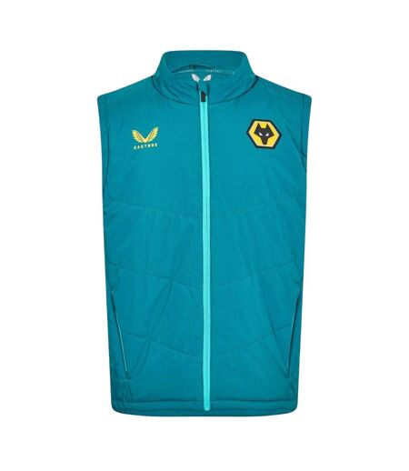 Mens Wolverhampton Wanderers Fc Gilet Bay Green Castore