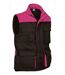 Gilet doudoune de travail sans manches - Homme - REF THUNDER - black rose magenta