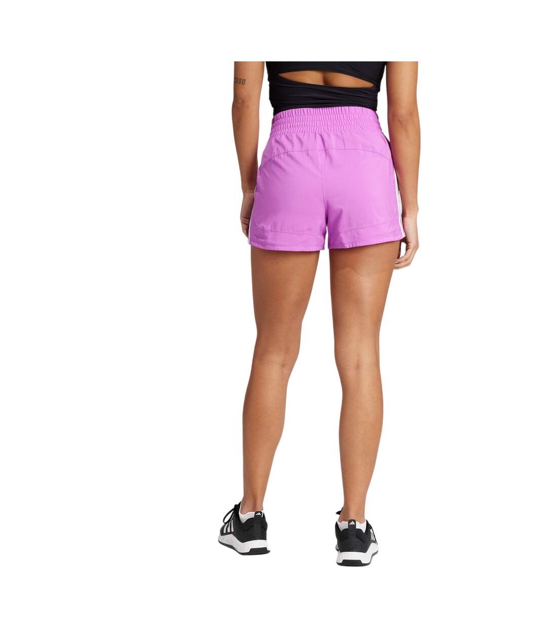 Short Style 3 Rayures Pacer Femme Violet Clair Adidas-3