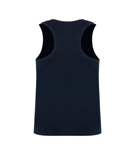 Mens Cotton Sleeveless Vest Top Dark Navy Slazenger