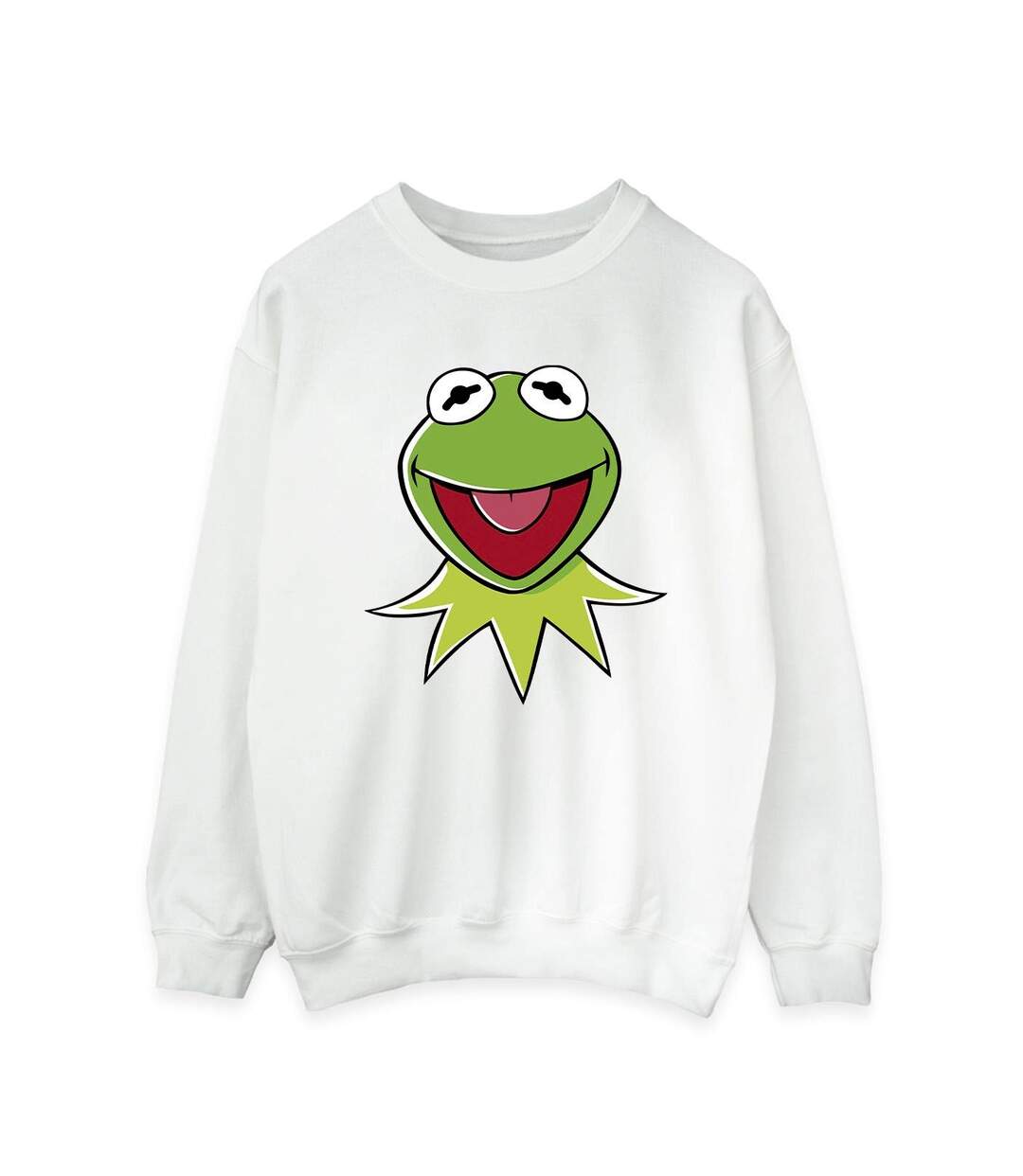Disney Sweatshirt femme/femme Muppets Kermit Head (Blanc) - UTBI31227-1