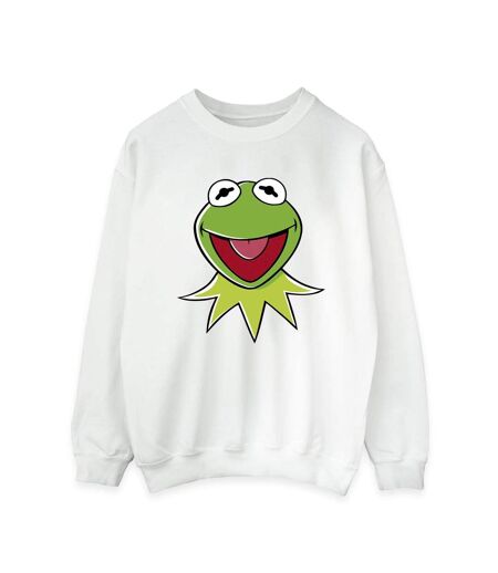 Disney Sweatshirt femme/femme Muppets Kermit Head (Blanc) - UTBI31227