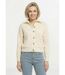 Gilet boutonné chaud côtelé avec laine et fibres recyclées-1