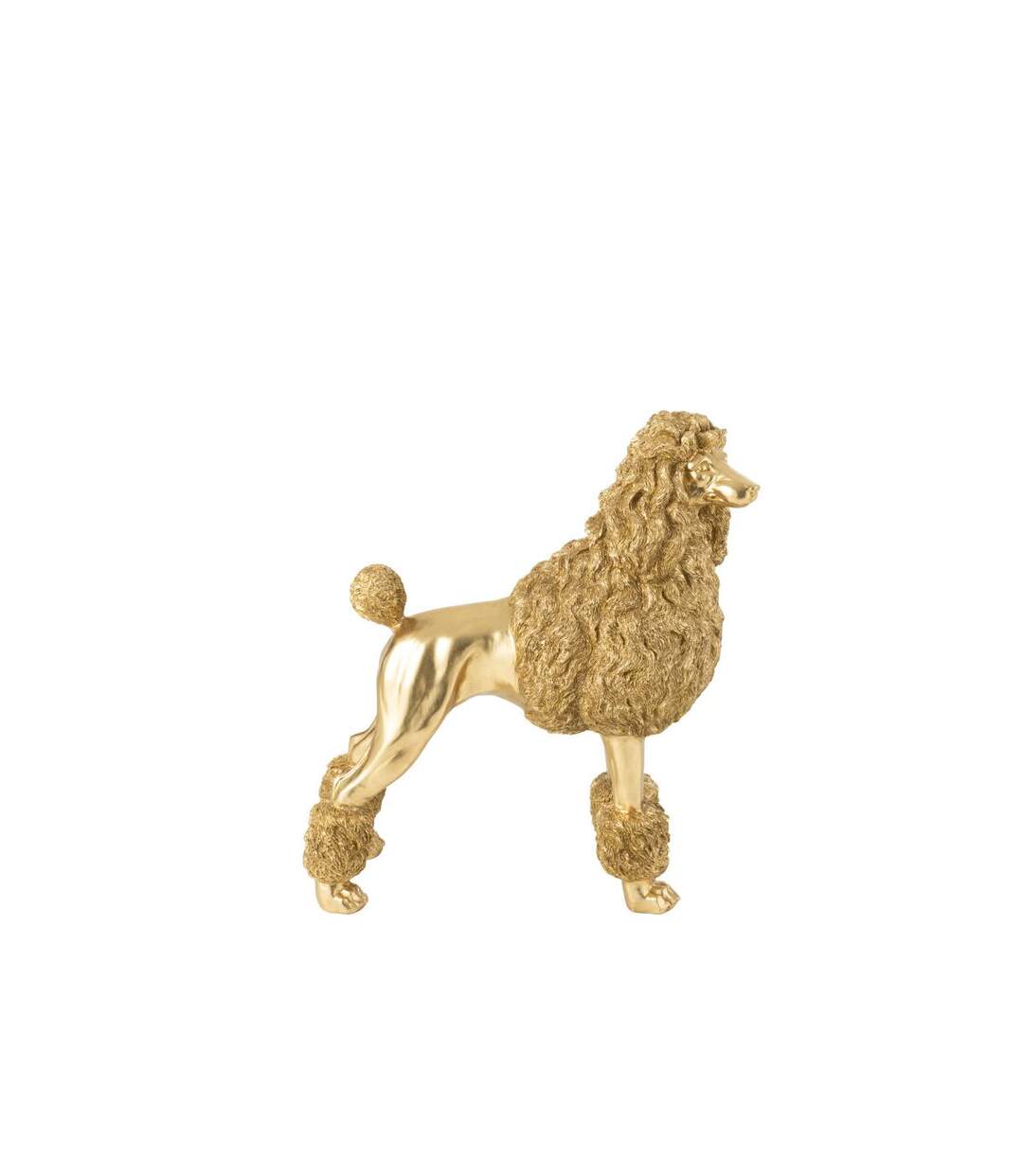 Statue Caniche Debout Trina 66cm Doré-2
