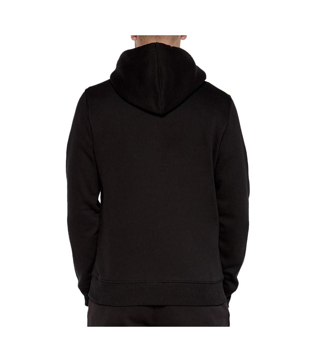 Sweat à capuche noir homme calvin klein monologo - l-2