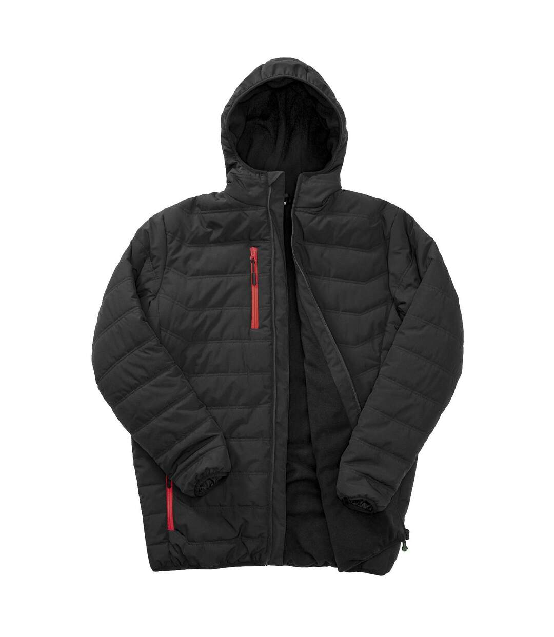 Doudoune Compass Homme Noir Rouge Result Genuine Recycled-3