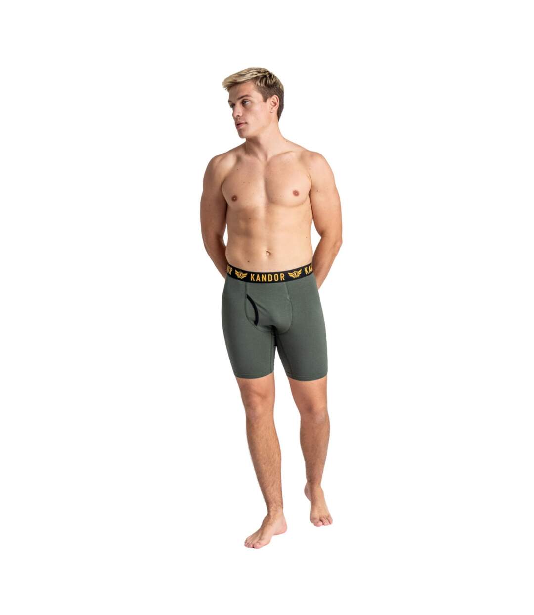 Boxers trunken homme jaune Kandor