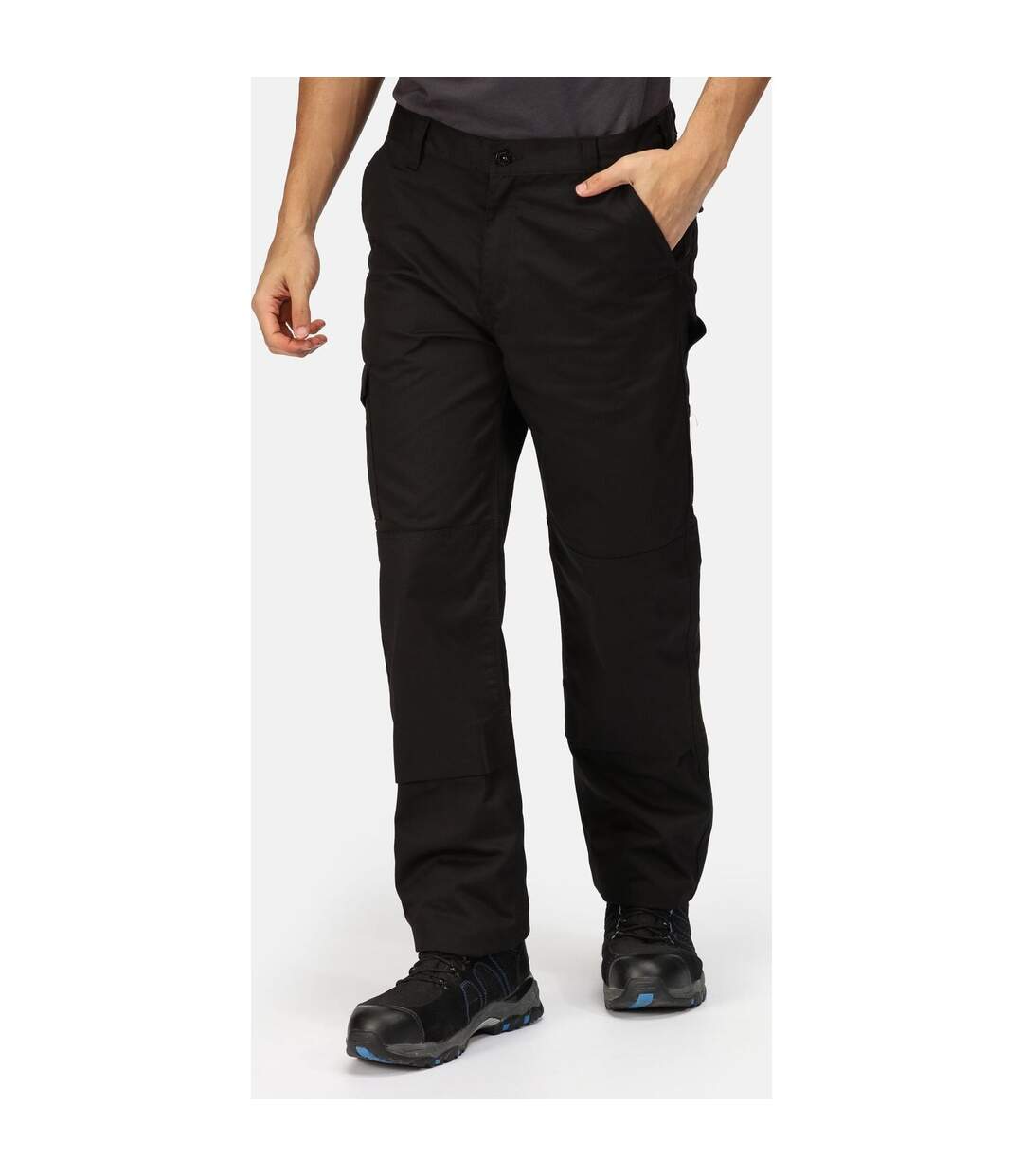 Regatta Mens Pro Cargo Waterproof Trousers - Regular (Traffic Black) - UTRG3750-1