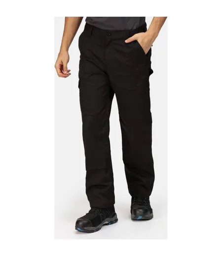 Regatta Mens Pro Cargo Waterproof Trousers - Regular (Traffic Black) - UTRG3750