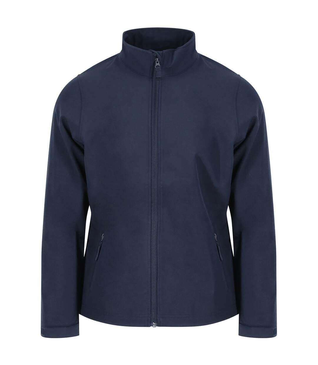 Womens/ladies double layered soft shell jacket navy PRO RTX