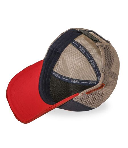 Casquette trucker filet effet usé avec print Crew Skull Vondutch