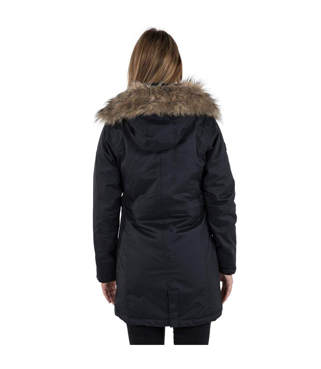 Womens/ladies Eternally Waterproof Parka Black Trespass-3