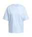 T-shirt Motif/style 3 Rayures Essentials Femme Bleu Pâle Adidas-1