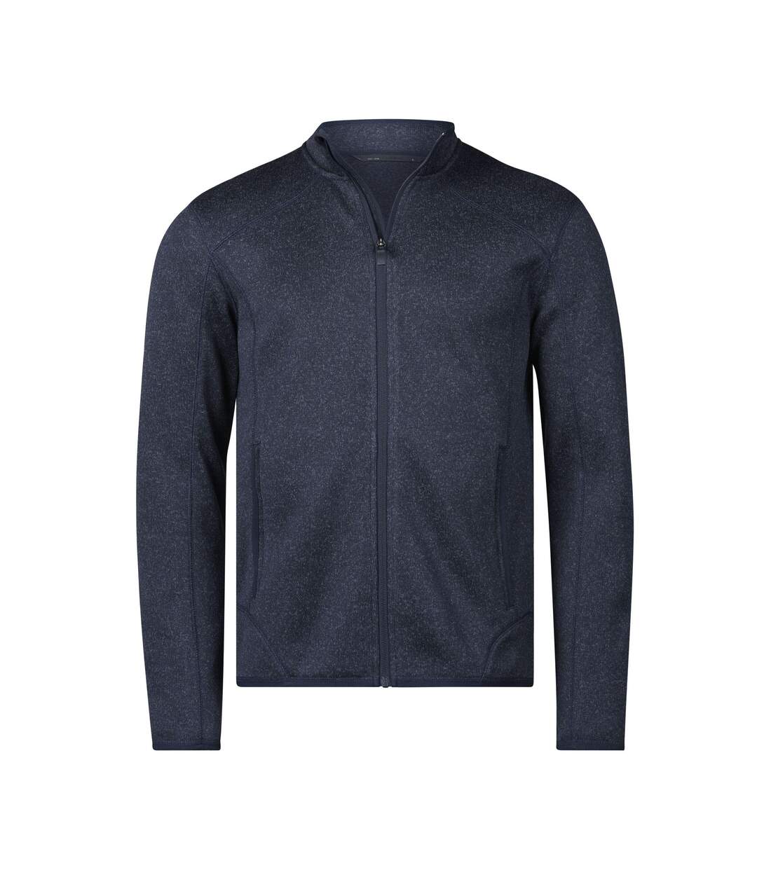 Mens Aspen Full Zip Jacket Navy Melange Tee Jays-1