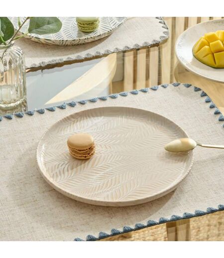 Lot de 6 Assiettes à Dessert Gina 22cm Crème