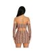 Womens/ladies Multi Stripe Off-the-shoulder Crop Top Multicoloured Missy Empire-2