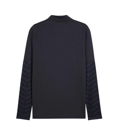 Mens Individual Cup Drill Top Black Blue Puma