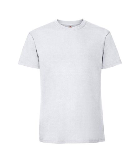 Mens iconic premium ringspun cotton t-shirt white Fruit of the Loom