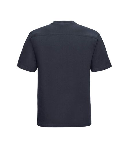 T-shirt Travail Homme Bleu Marine Français Russell
