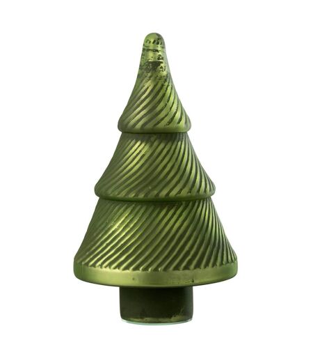 Sapin de Noël en Verre Côtelé 30cm Vert