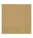 Lot de 20 Serviettes en Papier Cocktail 33x33cm Or-1
