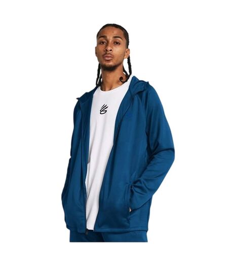 Pantalon De Jogging Course À Pied Motif/style Petit Logo Curry Homme Bleu Under Armour