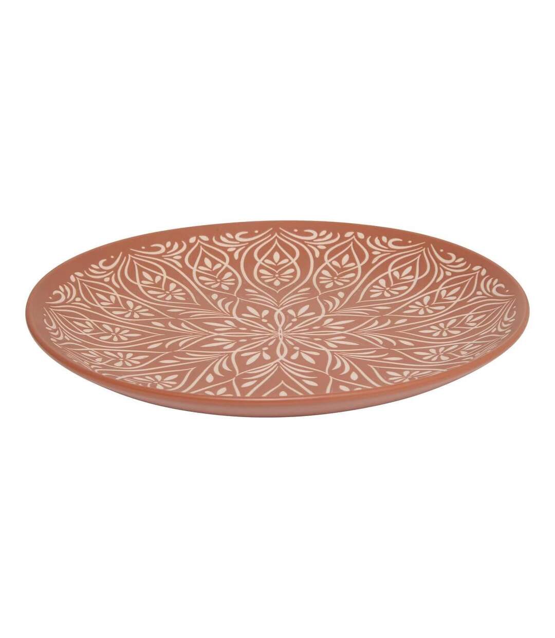 Lot de 6 Assiettes Plates en Céramique Inès 27cm Terracotta-2